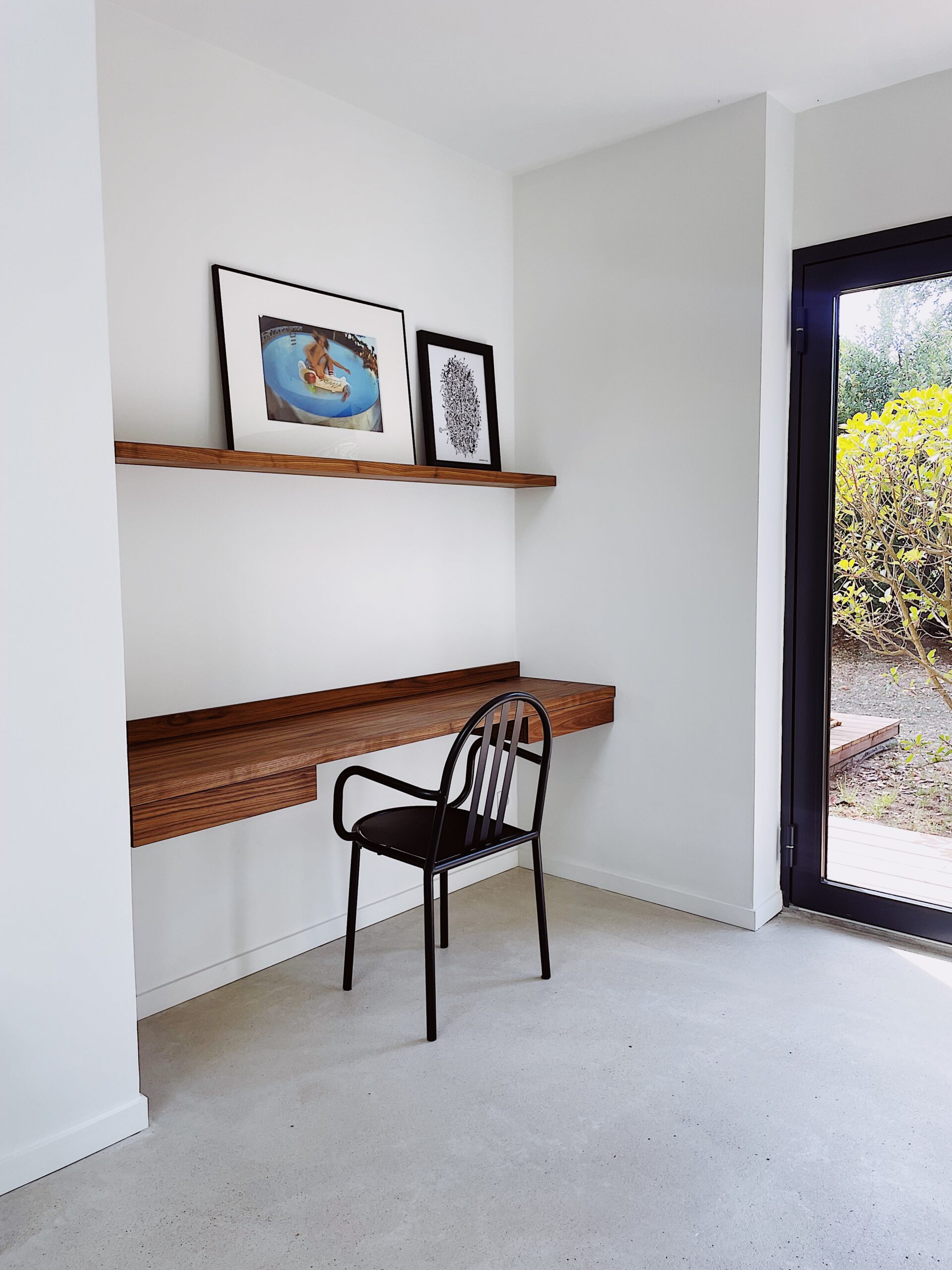 Bureau sur mesure bois de Noyer, à Hossegor Landes